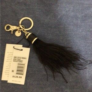 Brahmin Black Arabesque Tassel